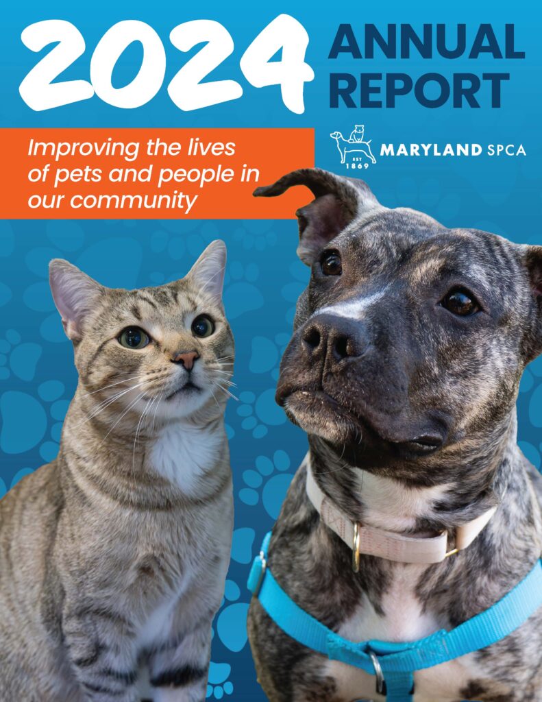 2024 Maryland SPCA Annual Report Cover graphic
