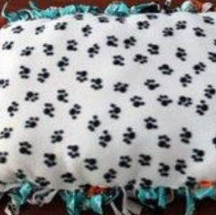 Homemade snuggle blanket for animal shelter