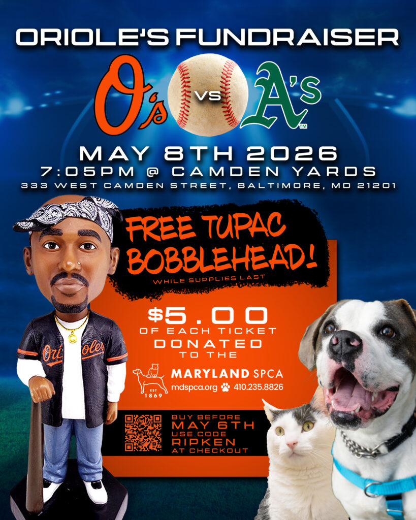 Orioles Fundraiser with Tupac Bobblehead giveaway